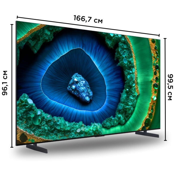 TCL 75C855 191 см черный