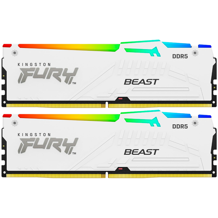 Kingston 32GB 6000MT/s DDR5 CL30 DIMM (Kit of 2) FURY Beast White EXPO