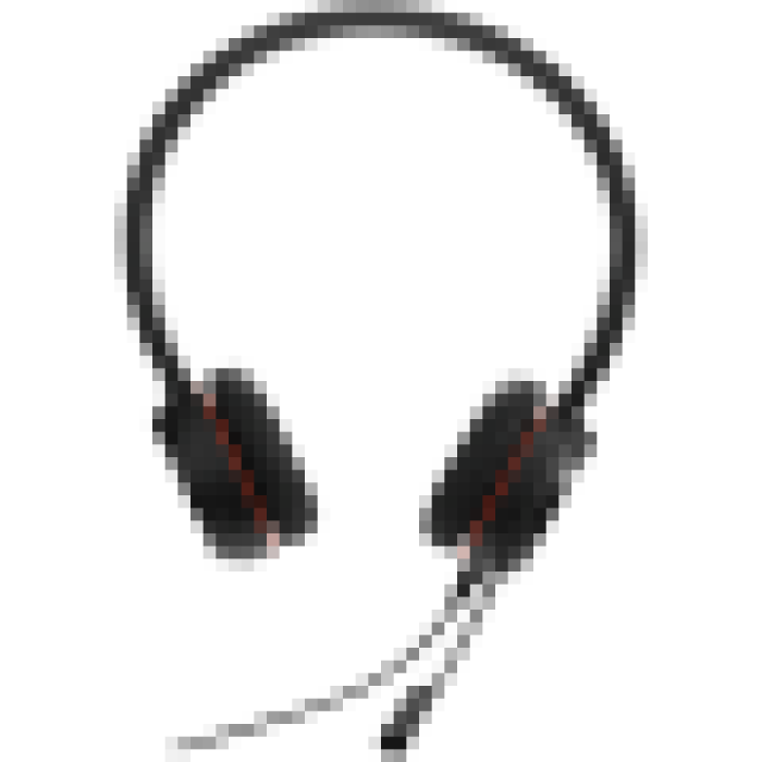 JABRA EVOLVE 30 II MS Stereo USB Headband, Noise cancelling, USB and 3.5 connectivity, with mute-button and volume control on the cord, with leather ear cushion, Microsoft optimized<br>