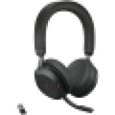 JABRA EVOLVE2 75, Link390a MS Stereo Black, EVOLVE2 75 headset Black MS, Link 380 BT adapter USB-A MS,1.2m USB-C to USB-A cable, carry pouch, warranty and warning (safety leaflets)<br>