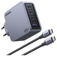 Зарядное устройство Ugreen X763 Nexode Pro 160W 4-Port GaN Fast Charger Set EU 25877