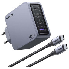 Ugreen Ugreen X763 Nexode Pro 160W 4-Port GaN Fast Charger Set EU 25877 серый