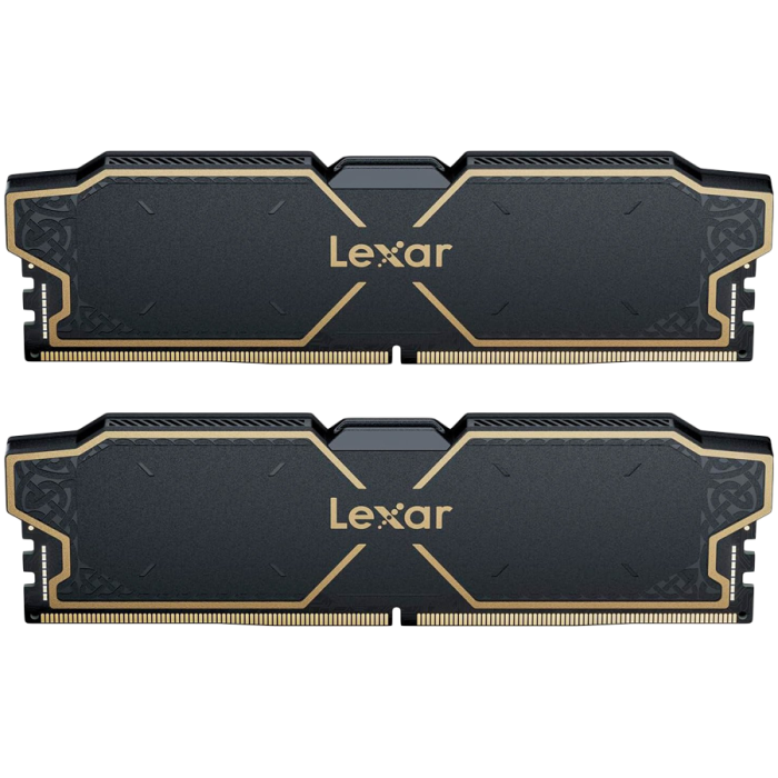 Lexar THOR 32GB DDR5 6000MHz (2x16GB KIT) CL38 DIMM, 1.3V, heatsink, Black