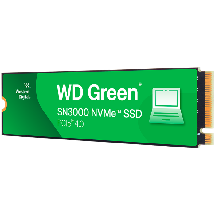 SSD POWERED BY SANDISK Green SN3000 1TB M.2 2280 S3-M PCIe Gen4 x4 NVMe, Read/Write: 5000/4200 MBps, TBW: 150
