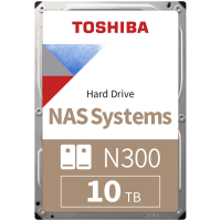 HDD NAS TOSHIBA N300 10TB CMR, 3.5'', 512MB, 7200RPM, SATA, TBW: 180<br>