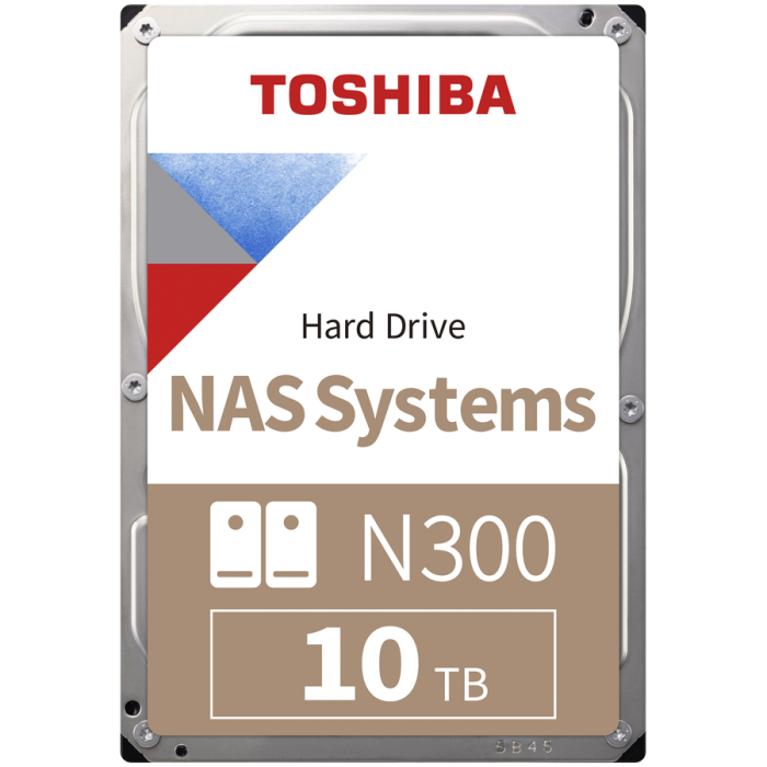 HDD NAS TOSHIBA N300 10TB CMR, 3.5'', 512MB, 7200RPM, SATA, TBW: 180<br>