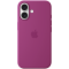 iPhone 16 Silicone Case with MagSafe - Fuchsia,Model A3313<br>