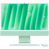 24-inch iMac with Retina 4.5K display: Apple M4 chip with 10‑core CPU and 10‑core GPU, 16GB, 256GB SSD - Green,Model A3137<br>
