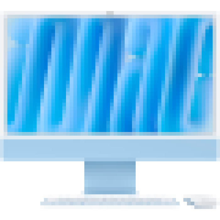 24-inch iMac with Retina 4.5K display: Apple M4 chip with 8‑core CPU and 8‑core GPU, 16GB, 256GB SSD - Blue,Model A3247<br>