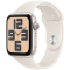 Apple Watch SE 2024 GPS 44mm Starlight Aluminium Case with Starlight Sport Band - M/L,Model A2723<br>