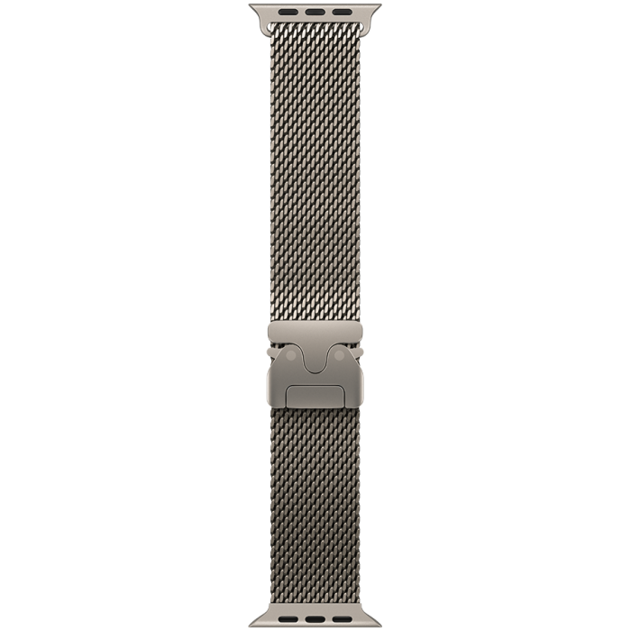 49mm Natural Titanium Milanese Loop - Large