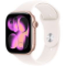 Apple Watch Series 11 GPS 46mm Rose Gold Aluminium Case with Light Blush Sport Band - M/L,Model A3333<br>