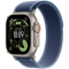 Apple Watch Ultra 3 GPS + Cellular 49mm Natural Titanium Case with Blue/Bright Blue Trail Loop - M/L,Model A3281<br>