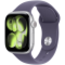 Apple Watch Series 11 GPS 42mm Silver Aluminium Case with Purple Fog Sport Band - M/L,Model A3331<br>