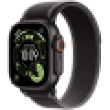 Apple Watch Ultra 3 GPS + Cellular 49mm Black Titanium Case with Black/Charcoal Trail Loop - S/M,Model A3281<br>