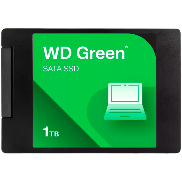SSD POWERED BY SANDISK WD Green 1TB SATA, 2.5'', 7mm, Read: 545 MBps<br>