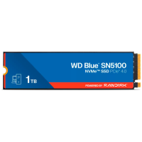 SSD POWERED BY SANDISK WD Blue SN5100 1TB M.2 2280 PCIe Gen4 x4 NVMe QLC 3D, Read/Write: 7100/6700 MBps, IOPS 1000K/1300K, TBW: 600<br>