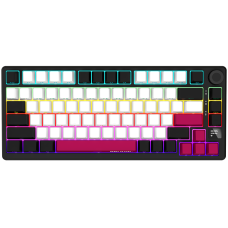 LORGAR KBP7075W, Wireless 75% Mechanical Gaming Keyboard Pro, Black/red, EN/RU layout