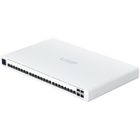 Ubiquiti UISP-S-Pro-EU 220W (27V) PoE switch with (24) GbE RJ45 ports, including (16) with 27V passive PoE, and (4) 10G SFP+ ports<br>