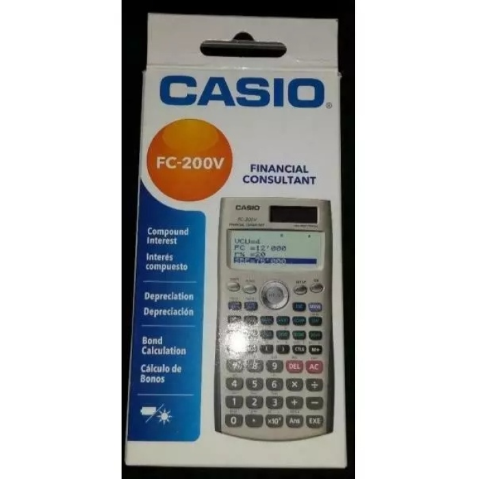CASIO FC-200V-2-W-ET, 12-разрядный, серый