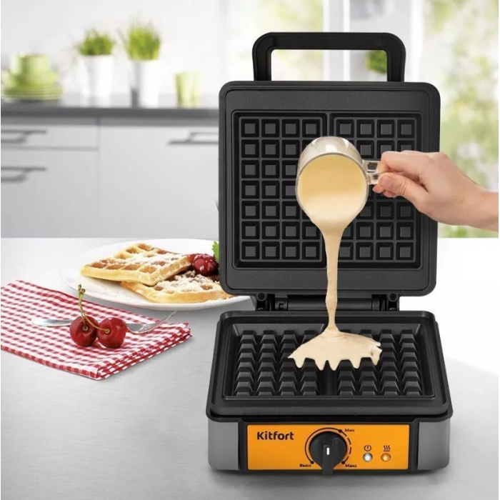 Вафельница Kitfort КТ-1694 серый