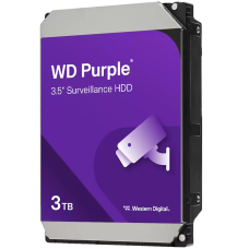 HDD AV WD Purple (3.5'', 3TB, 128MB, 5400 RPM, SATA 6 Gb/s)<br>