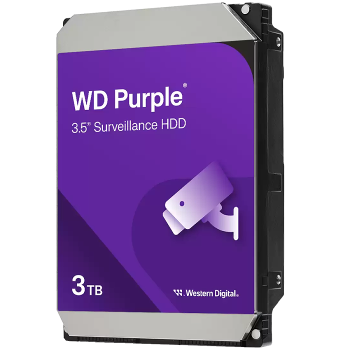 HDD AV WD Purple (3.5'', 3TB, 128MB, 5400 RPM, SATA 6 Gb/s)<br>