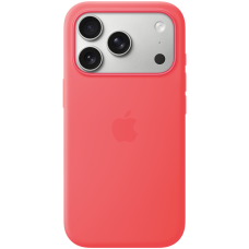 iPhone 17 Pro Silicone Case with MagSafe - Bright Guava,Model A3559