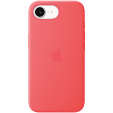 iPhone 17e Silicone Case with MagSafe - Bright Guava,Model A3646