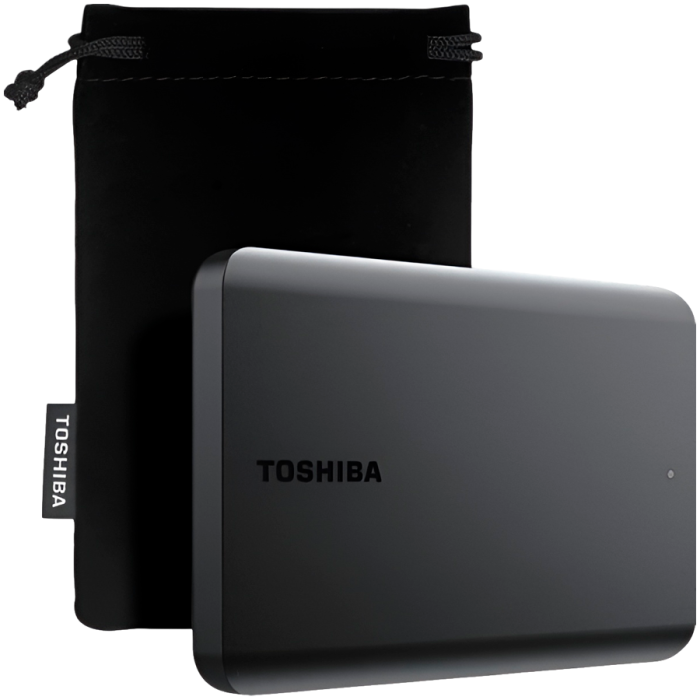 Toshiba External Hard Drive Canvio Basics Excl (2.5' 1TB, USB3.2 Gen 1, Black)