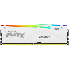 Kingston DRAM 32GB 5200MT/s DDR5 CL40 DIMM FURY Beast White RGB XMP