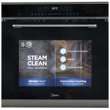 Midea MO740CЕХ черный, серебристый