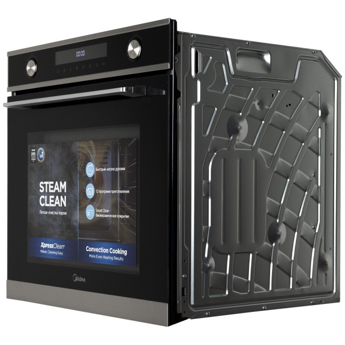 Midea MO730CЕХ черный, серебристый