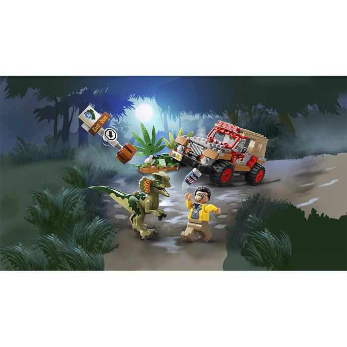 Конструктор LEGO Засада Дилофозавра, деталей 211 шт