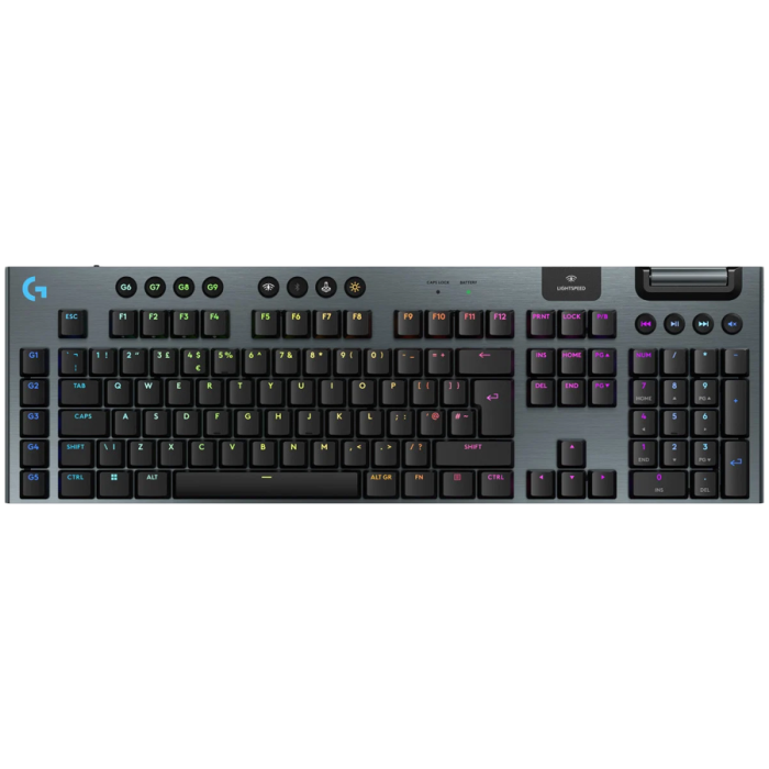 LOGITECH G915 X LIGHTSPEED Wireless Gaming Keyboard - BLACK - US INT'L - 2.4GHZ/BT - EMEA28i-935 - TACTILE