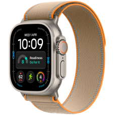Apple Watch Ultra 4 GPS + Cellular 49mm Natural Titanium Case with Sand Trail Loop - M/L,Model A3579