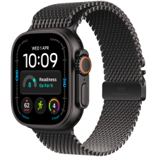 Apple Watch Ultra 4 GPS + Cellular 49mm Black Titanium Case with Black Titanium Milanese Loop - M,Model A3579