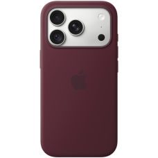iPhone 18 Pro Silicone Case with MagSafe - Burgundy, Model A3701