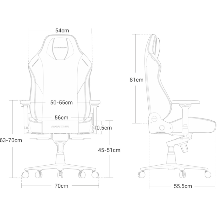 Игровое кресло DXRacer Martian GC/LMT24FBE/N, черный