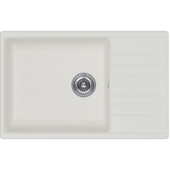 KuchenStern FLUG 60 Ku-Granit белый накладная 78х50х19 см, гранит, тон белый