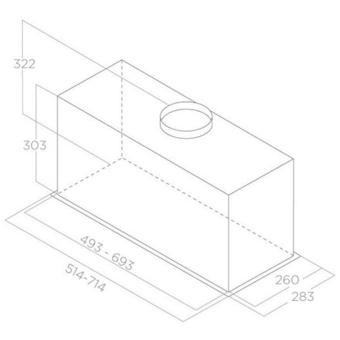 Elica Lane Sensor BL MAT/A/52 черный