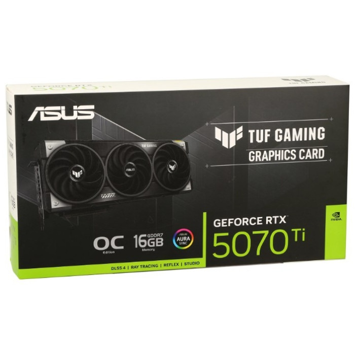 ASUS RTX 5070 Ti TUF Gaming OC Edition/TUF-RTX5070TI-O16G-GAMING 16 Гб