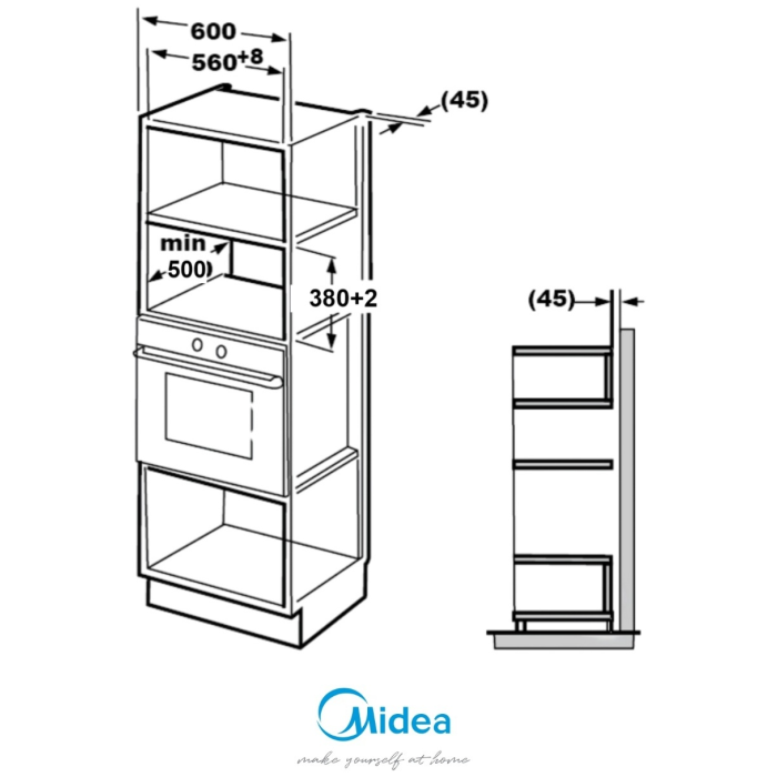 Midea AG820BJU-BL черный