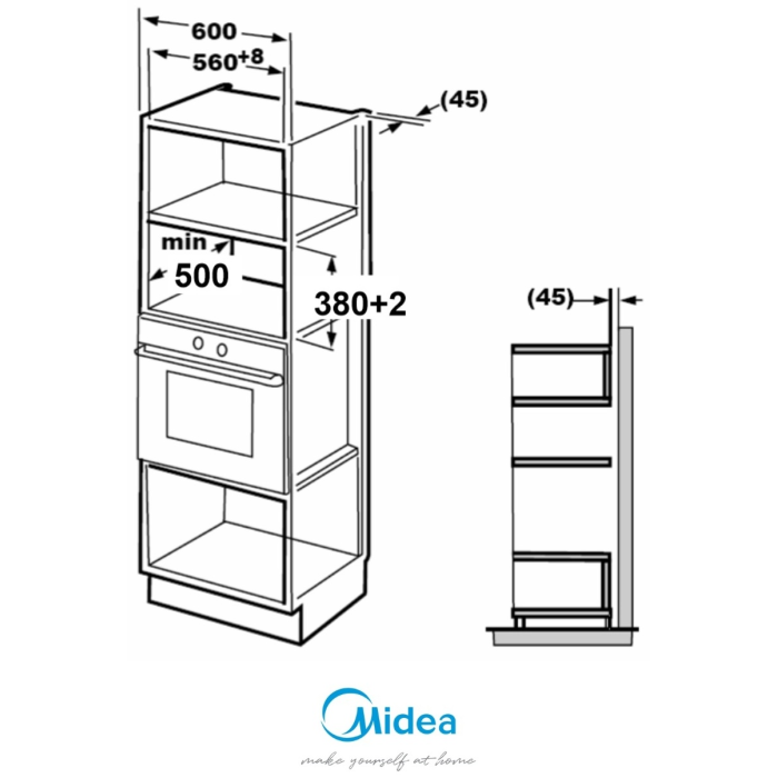 Midea AG925BVW стальной