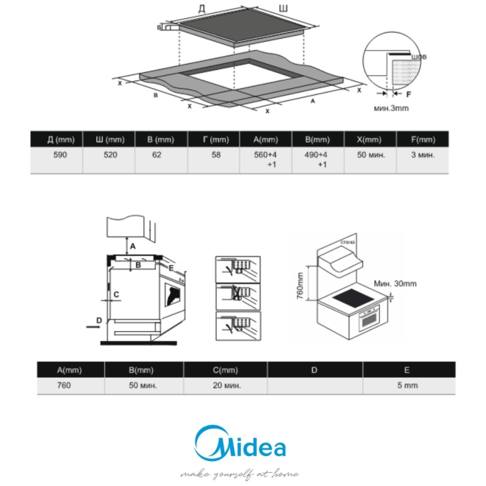 Midea MCI-B641D черный