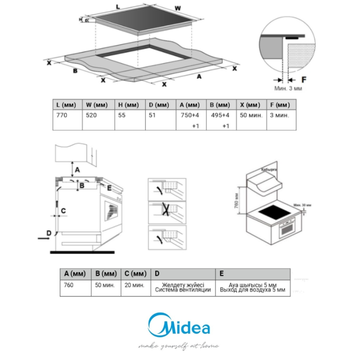 Midea MCH-B7542OG черный