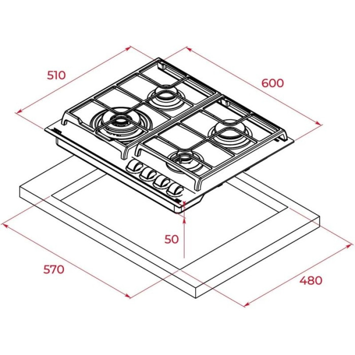 TEKA GBC 64100 KBN белый