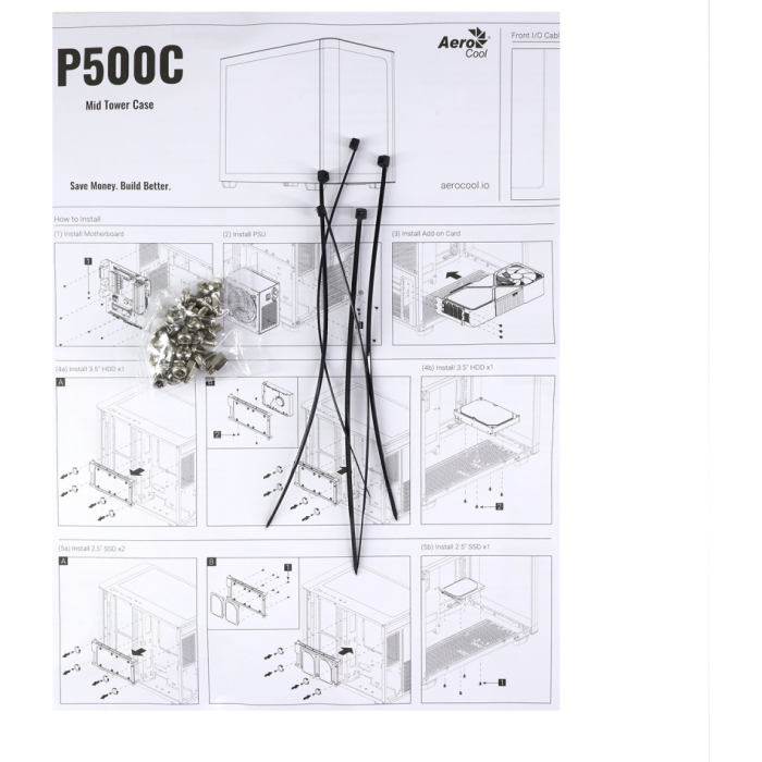 AeroCool P500C-G-WT-V1 белый