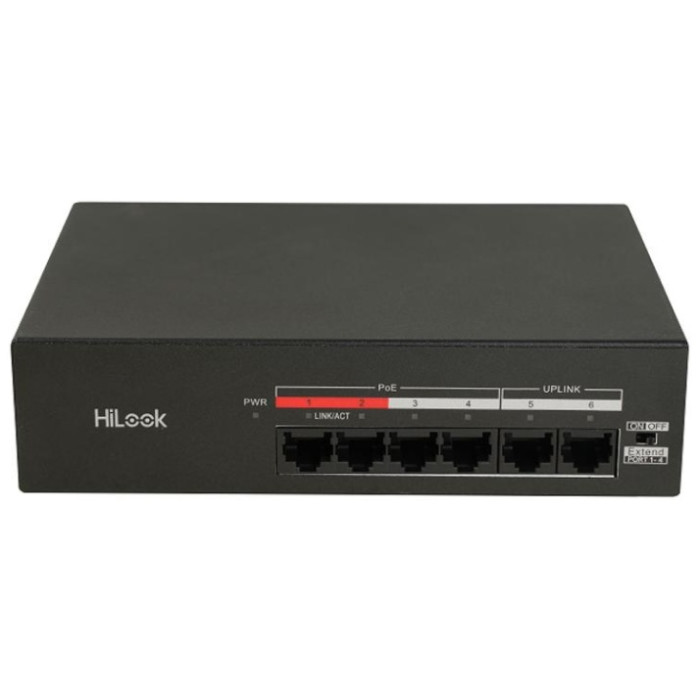HiLook NS-0106MP-35 Коммутатор 4-портовый неуправляемый PoE