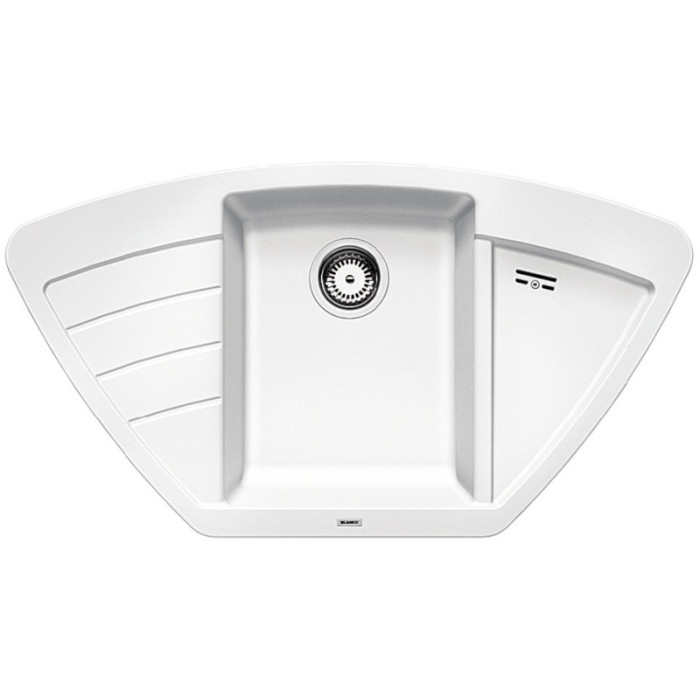 Blanco Zia 9E White (514798) накладная 93х51х18 см, искусственный камень, тон белый